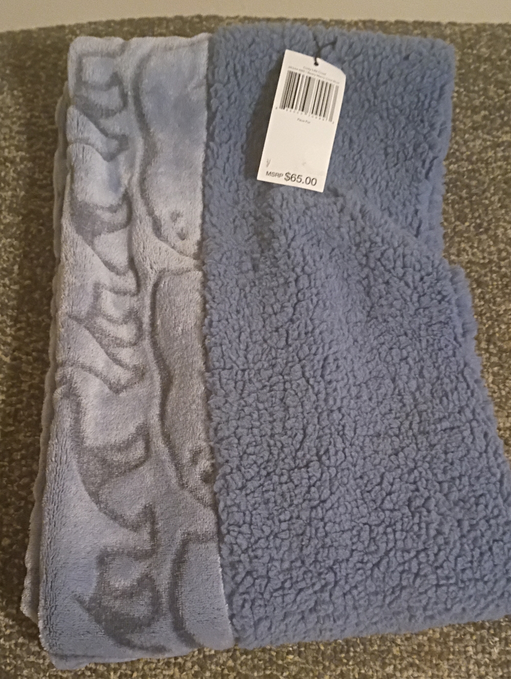 Vera Bradley Plush Blue Wrap Cowl With Bears